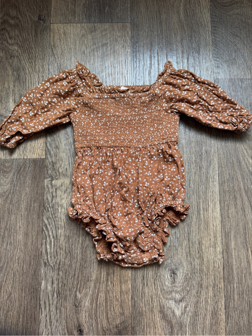Ivy City Co Madeline Romper in Amber Floral 9-12 Months
